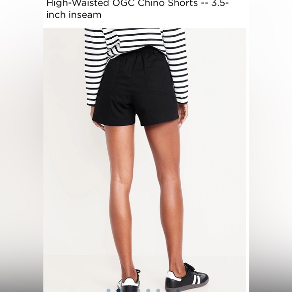 Old Navy BNWT women’s black chino shorts 3 and 1/2” inseam size XL - Picture 2 of 7